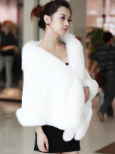 Fourrure Dames Peau Lapin Castor Blanche Splendide