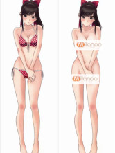 Love Plus Polyester Microfiber Floral Anime Body Pillowcase