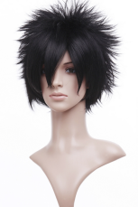 Black 35cm Hakuouki Shinsengumi Kitan Hijikata Toshizo Nylon Cosplay Wig
