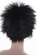 Black 35cm Hakuouki Shinsengumi Kitan Hijikata Toshizo Nylon Cosplay Wig