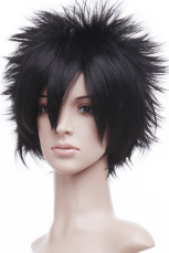 Black 35cm Hakuouki Shinsengumi Kitan Hijikata Toshizo Nylon Cosplay Wig