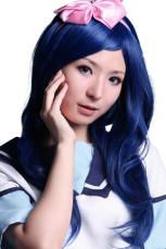 Blue Shugo Chara! Fujisaki Nadeshiko 65cm Anime Nylon Cosplay Wig