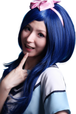 Blue Shugo Chara! Fujisaki Nadeshiko 65cm Anime Nylon Cosplay Wig