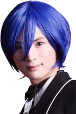 Blue 30cm Shugo Chara! Tsukiyomi ikuto Nylon Cosplay Wig
