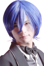 Blue 30cm Shugo Chara! Tsukiyomi ikuto Nylon Cosplay Wig