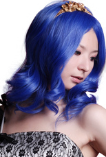 Blue 45cm VOCALOID Nylon Cosplay Wig