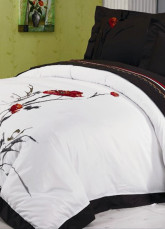 Encre de Chine Brown et housses de couette lavis Couverture Literie