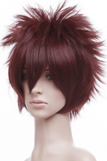 Brown 35cm Katekyo Hitman Reborn! Sawada Tsunayoshi Nylon Cosplay Wig