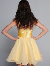 Vestido de raso con cuentas Narciso neto corto de baile Vestido de Fiesta