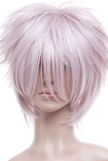 Light Pink 35cm Katekyo Hitman Reborn! Byakuran Nylon Cosplay Wig