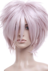 Light Pink 35cm Katekyo Hitman Reborn! Byakuran Nylon Cosplay Wig