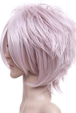 Light Pink 35cm Katekyo Hitman Reborn! Byakuran Nylon Cosplay Wig
