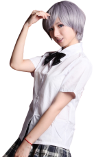 Light Purple 30cm Axis powers Hetalia Norway Nylon Cosplay Wig