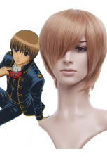 Orange 30cm gintama Okita Sougo Nylon Cosplay Wig
