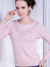 Cashmere Rose Pull col rond pour les femmes