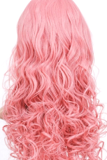 Perruque rose de 80cm en nylon de cosplay de VOCALOID MEGURINE LUKA 