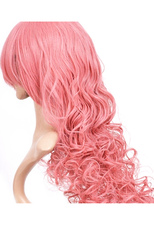 Perruque rose de 80cm en nylon de cosplay de VOCALOID MEGURINE LUKA 