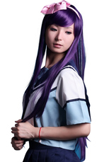 Purple Mobile Suit Gundam 00 Tieria·Erde Nylon Cosplay Wig