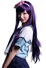 Purple Mobile Suit Gundam 00 Tieria·Erde Nylon Cosplay Wig
