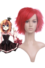 Red 32cm When They Cry 3-Umineko no Naku Koro ni-Ushiromiya Maria Nylon Cosplay Wig
