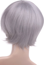 Silver 32cm Black Butler Kuroshitsuji Ash Landers Nylon Cosplay Wig