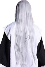 Gris et argent perruque cosplay Nylon 80cm
