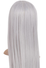 Gris et argent perruque cosplay Nylon 80cm