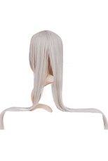 Silver Gray 100cm Katekyō Hitman Reborn! Superbia Squalo Cosplay Wig