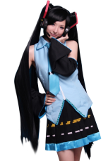 Vivid Black 120cm Black Rock Shooter Nylon Cosplay Wig