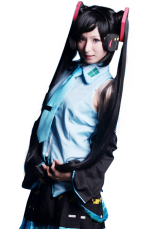 Vivid Black 120cm Black Rock Shooter Nylon Cosplay Wig