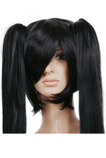 Vivid Black 120cm Black Rock Shooter Nylon Cosplay Wig