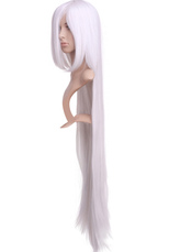 Vivid Silver 120cm Katekyō Hitman Reborn!-Superbia Squalo Nylon Cosplay Wig
