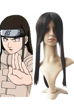 Black 70CM Naruto Hyuga Neji Cosplay Wig