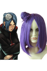 Naruto Konan Purple Cosplay Wig