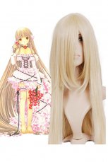 ちょびっツEruda 女性用 コスプレウイッグ【長さ：100cm／色：ゴールド】