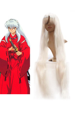 1M Silver InuYasha White Cosplay Wig