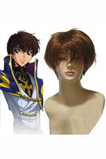 Code Geass Suzaku Kururugi Brown Cosplay Wig