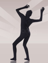 Cool Black Silk Unisex Zentai Suit