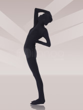 Cool Black Silk Unisex Zentai Suit