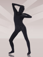 Cool Black Silk Unisex Zentai Suit