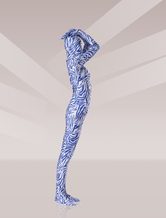Blue Lycra Unisex Zentai Suit
