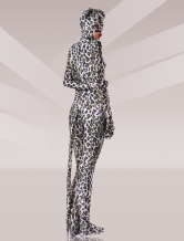Gray Lycra Leopard Catsuits