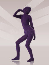 Soft Purple Silk Unisex Zentai Suits