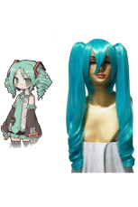 Perruque de cosplay de VOCALOID2 Hatsune Miku