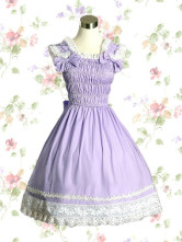 Purple Blue Cotton Sweet Lolita Dress