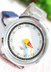 White And Silver Analogue Mechanical Stainless Steel Alloy Men's Watch