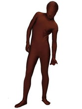Dark Red Spandex Unisex Unicolor Zentai Suit