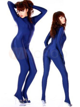 Marine Blue Lycra Spandex  Catsuit