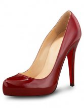 4 3 / 4''Высокий каблук Бургундии патентной Sexy Насосы