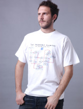 Great White Cotton manchons d'impression col rond 100% à court Hommes T-shirt